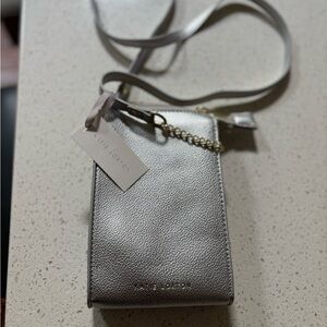 NWT Katie Loxton Zana Slim silver Crossbody